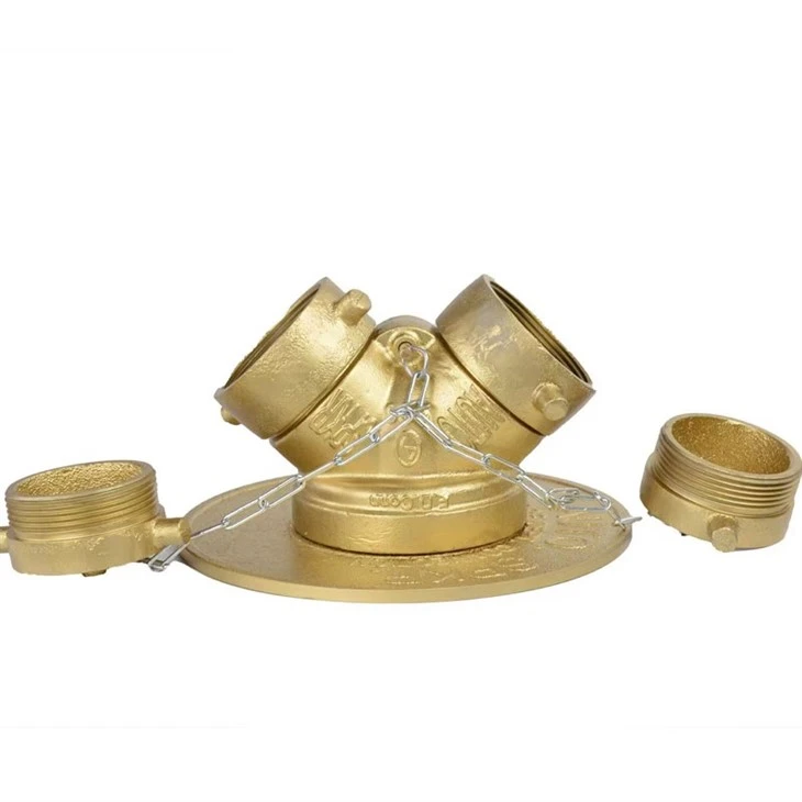 Iron Siamese Connection Clapper Valve